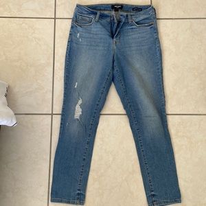 Blue Jeans. Gently worn, ankle length jeans